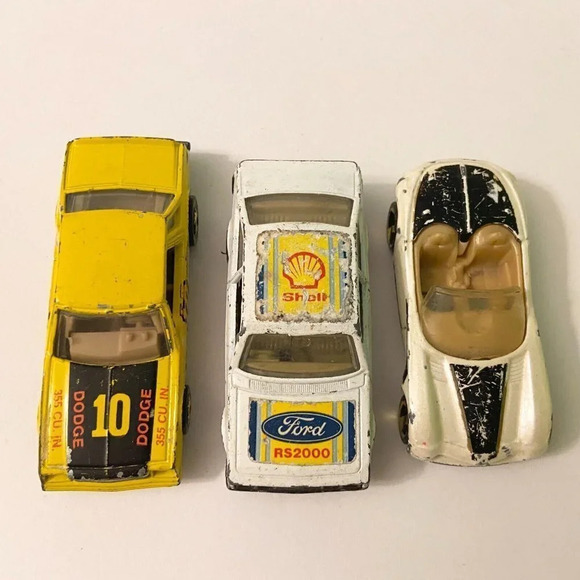 Vintage Hot Wheels Mirada Stocker Dodge and Matchbox Ford Escort Diecast Cars - Picture 11 of 12